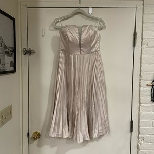 Lulus Champagne strapless dress